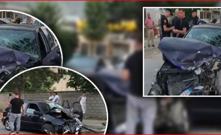 AKSIDENT NË KUKËS/ Përplasen 2 makina, plagoset nëna me 2 fëmijët