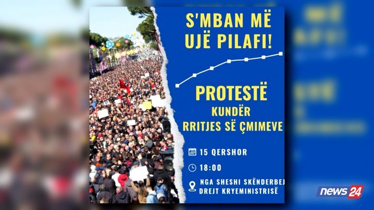 “S’MBAN MË UJË PILAFI”/ Qytetarët nisin protestën kundër rritjes së çmimeve