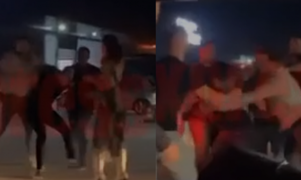PAMJET/ Vajza dhe djem, sherr masiv mes te rinjve shqiptarë në mes të kryeqytetit