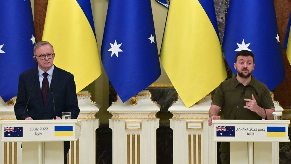 LUFTA/ Kryeministri i Australisë viziton Ukrainën, premton një fond shtesë me rreth 100 mln dollarë australianë dhe ndihmë ushtarake