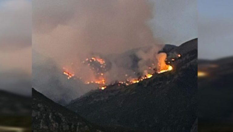 AKSION PËR SHUARJEN E ZJARREVE/ Mbrojtja: Vështirësohet puna për shkak të erës dhe terrenit