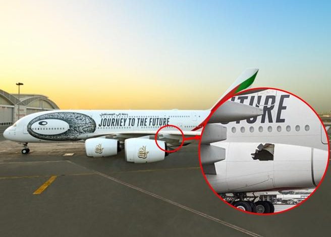 ÇMENDURI NË AJËR! Avioni më i madh në botë fluturoi 13 orë nga Dubai në Australi me një të çarë gjigante në trup