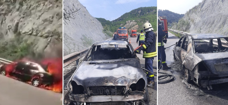 EMRI/ Shkrumbohet një makinë në dalje të tunelit Tiranë-Elbasan, kush ishte në timon