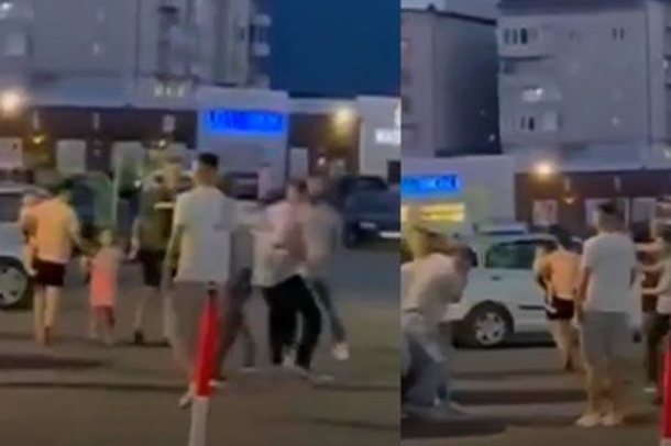 “IA Q* KREJT ROPT”/ Sherr masiv mes të rinjve shqiptarë në mes të rrugës (VIDEO)