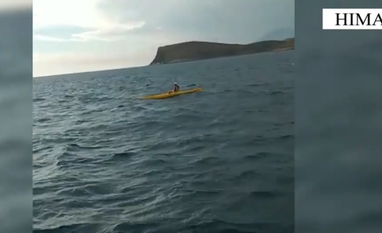 NË MES TË DETIT ME KANOE/ Iu rrezikua jeta, Policia Kufitare e Himarës i vjen në ndihmë turistes nga Sllovakia