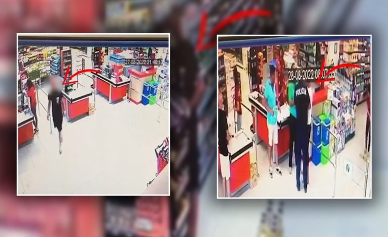 E PËSON KEQ DURRSAKU/ Kapet mat duket vjedhur 2 herë ushqime në market. PAMJET nga momenti i arrestimit