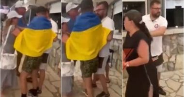 VIDEOLAJM/ Turistin rus në Mal të Zi sulmon familjen ukrainase