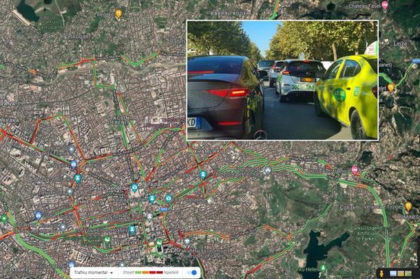 KAOS NË TIRANË/ Trafik i rënduar në rrugë, ja ahkaku