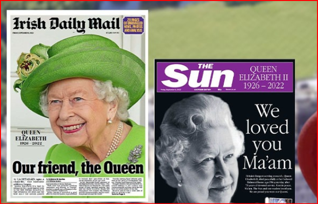 “NE TË DESHËM SHUMË ZONJË”/ Mediat nderojnë Mbretëreshën, Elizabeth II në faqet e para