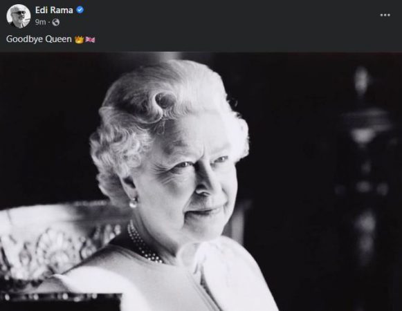 “LAMTUMIRE MBRETËRESHË”/ Rama mesazh pas ndarjes nga jeta të monarkes së Britanisë së Madhe