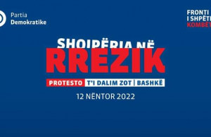 FOTOLAJM/ Zbulohet slogani i PD për protestën kombëtare që do mbahet më 12 nëntor
