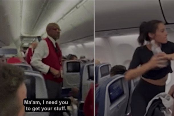 PAMJET/ Plas sherri në avion, e reja shan ekuipazhin dhe hedh shishe uji ndaj pasagjerëve