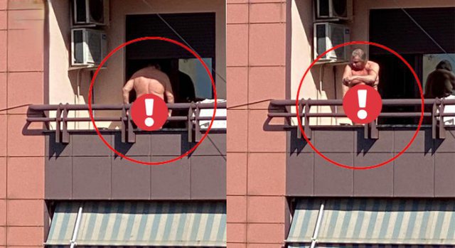 “NA TREMB KALAMAJT”/ Francezi del lakuriq në ballkon në Tiranë, komshia i kërkon Policisë ta arrestojë