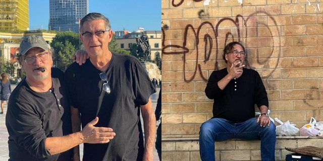 “E DUA KËTË VEND”/ Jim Belushi pozon nga sheshi Skënderbej