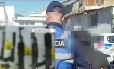 ARMË E MINA/ Dalin pamjet nga operacioni në Elbasan, momenti i arrestimit të 2 personave