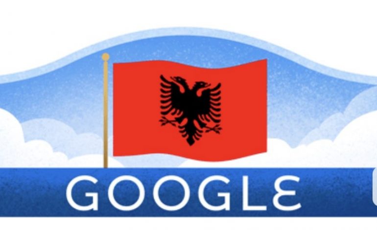 “GOOGLE” vishet KUQ E ZI! Vendos flamurin shqiptar në vend të logos zyrtare