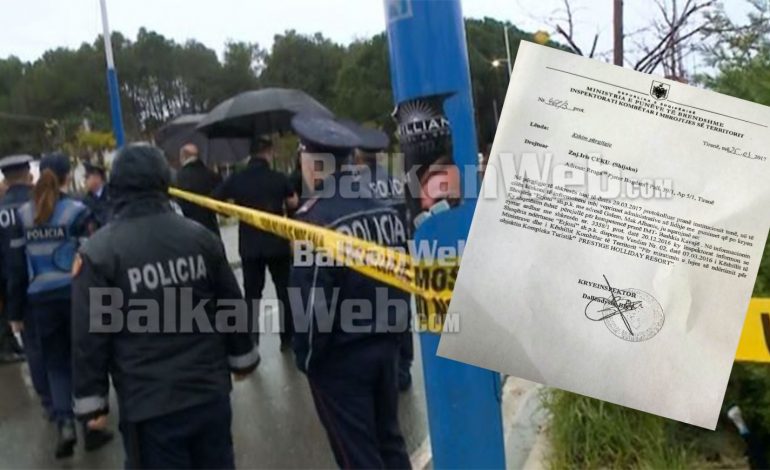 DOKUMENTI/ Aksioni i paligjshëm, ja shkresa e firmosur nga drejtoresha e IKMT, “Prestige Resort” me leje