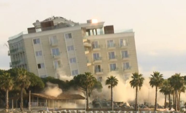 70 KILOGRAM EKSPLOZIV/ Ja momenti kur IKMT hedh në erë “Prestige Resort” (VIDEO)
