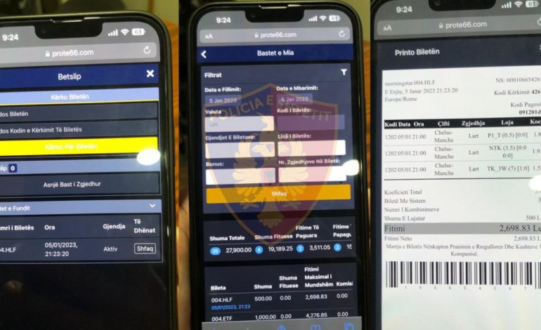 E PËSON KEQ/ Vinin baste sportive me aparat celular, arrestohen 2 persona në Tiranë