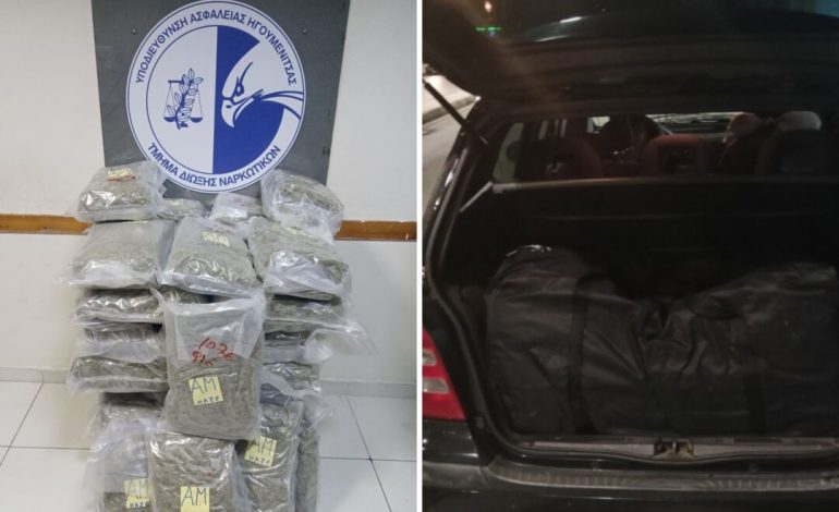 KAPEN 35 KILOGRAMË NË IGUMENICË/ Arrestohet shoferi shqiptar