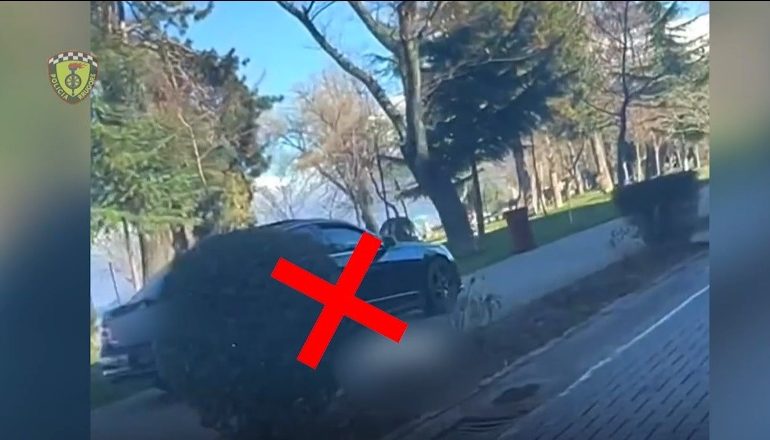 PAMJET/ “Benzi” lëviz mbi trotuar me shpejtësi “skëterr”, gjobitet shoferi në Pogradec
