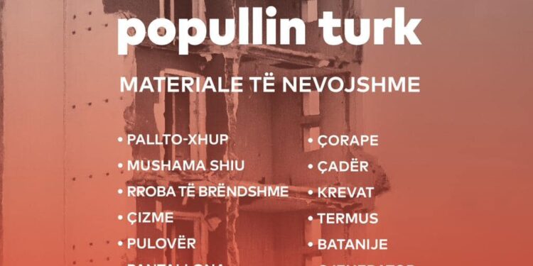 “DHURO PËR POPULLIN TURK”/ Veliaj thirrje qytetarëve të mbështesin familjet e goditura nga tërmeti