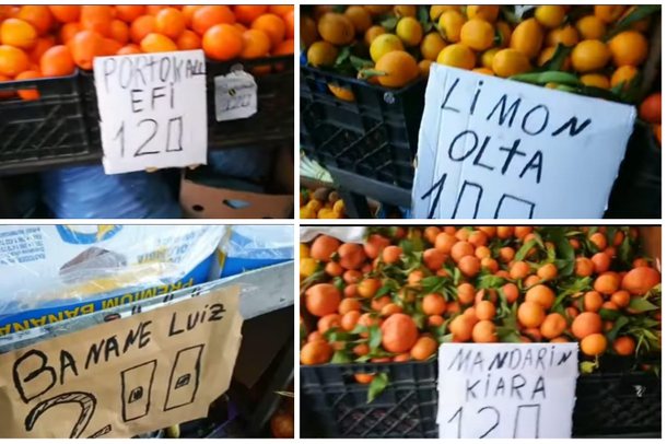 "LUIZI BANANE, OLTA LIMON..."/ Kur tregtari gjen mënyrën e veçantë për të shitur fruta-perimet