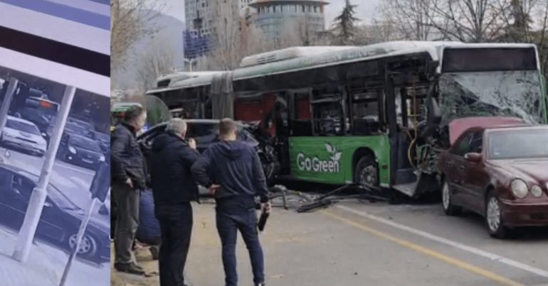 “AI ËSHTË I…”/ Arrestohet shoferi i autobusit që aksidentoi 9 makina në Tiranë