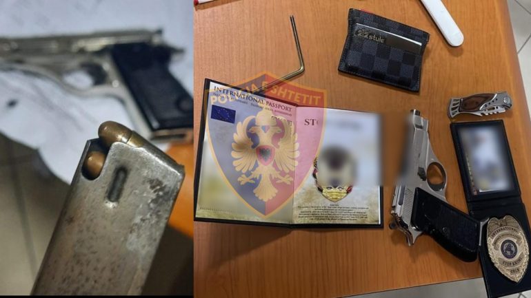 QARKULLONTE ME ARMË ZJARRI ME VETE/ Policia e Tiranës arreston 40-vjeçarin