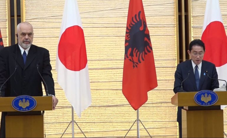 KONFERENCË ME HOMOLOGUN JAPONEZ/ Rama: Vlerësoj angazhimin për të vendosur një ambasador për Ballkanin