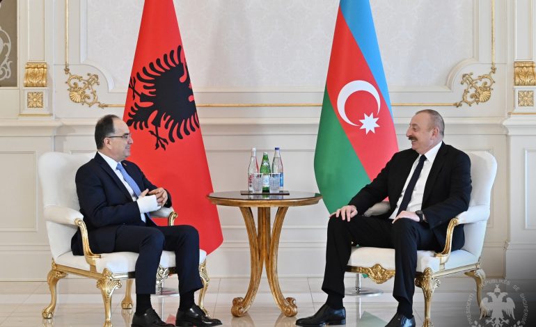 TAKIM ME PRESIDENTIN E AZERBAJXHANIT/ Beagaj: Fryma e bashkëpunimit do çojë përpara marrëdhëniet mes dy vendeve