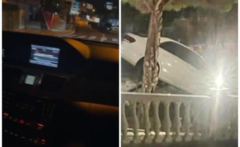 NUK NDALEN AKSIDENTET/ Makina fluturon mbi piceri në Sarandë, publikohet video e filmuar nga brenda mjetit