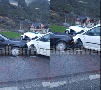 PAMJET/ Tre automjete përplasen në aksin rrugor Elbasan-Librazhd, një i plagosur