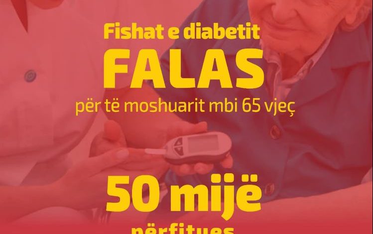 RAMA E NIS DITËN ME LAJMIN E MIRË/ Fisha diabeti falas për të moshuarit mbi 65 vjeç