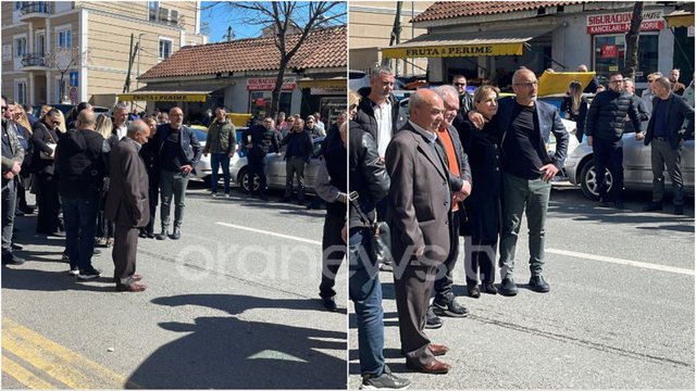 DALIN PAMJET/ “Del” nga burgu, Saimir Tahiri përcjell në banesën e fundit babain e tij
