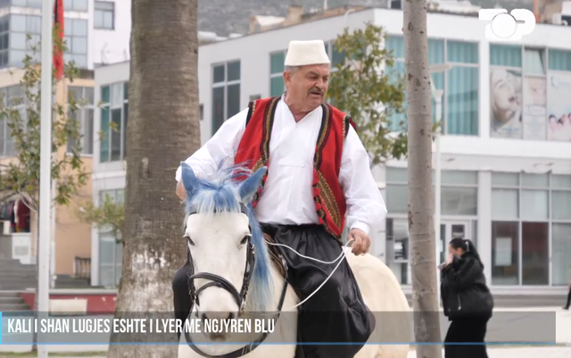 “DUA TË FUTEM NË BIG BROTHER”/ Qytetari shkoi në protestë me kalë nga Laçi, ja thirrja që ka për Luizin