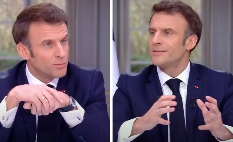 “FLET PËR PENSIONET DHE MBAN NË DORË ORËN 80 MIJË EURO”/ Shpërthen rrjeti ndaj Macron, pamjet bëhen virale