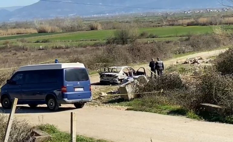 U PËRDOR NGA AUTORËT E ATENTATIT/ Reagon policia: BMW-ja e shkrumbuar totalisht, u gjetën 3 armë zjarri