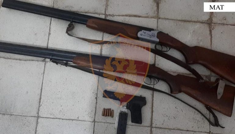 E PËSON KEQ/ Arrestohet 52-vjeçari në Mat! Në banesë iu gjetën 2 armë gjahu dhe një pistolete pa leje (EMRI)