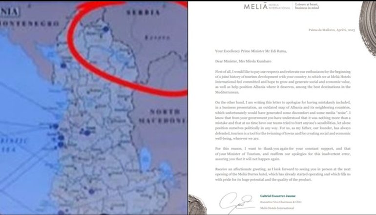PËRDORËN HARTËN ME KOSOVËN SI PJESË TË SERBISË/ Kompania spanjolle letër Ramës: Kërkojmë falje! Ishte thjesht një gabim…