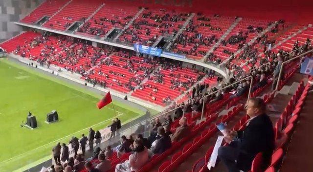 KOALICIONI BERISHA-META/ Ja pjesmarrja në stadiumin ‘Air Albania’ (PAMJET)