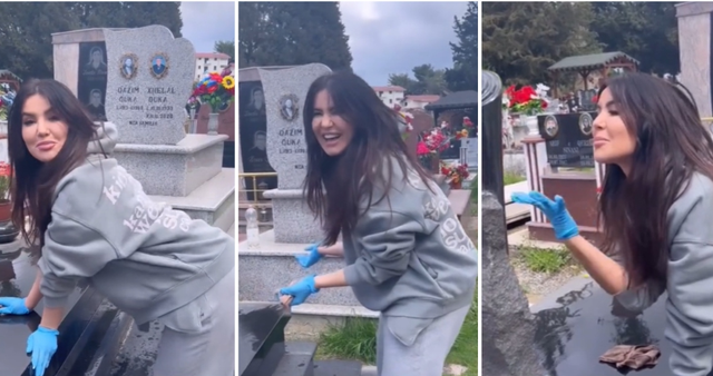 REAGIMI/ Megi Pojani flet pas publikimit të videos te varri i të afërmes: Kjo është mënyra ime si e ndërtoj komunikimin me stërgjyshen