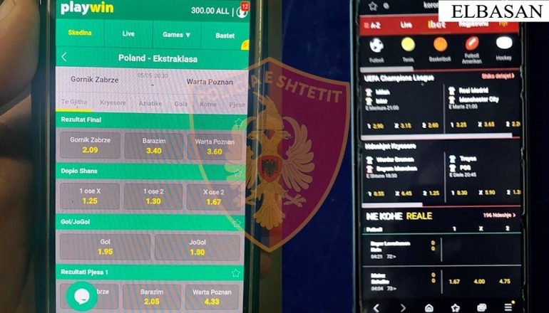 VENDOSI BASTE SPORTIVE ME TELEFON NË NJË LOKAL NË ELBASAN/ Në pranga 53-vjeçari! Nën hetim pronari e administratori