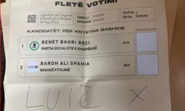 AS BENET BECI, AS BARDH SPAHIA/ Qytetari në Shkodër voton për kryebashkiak Luiz Ejllin