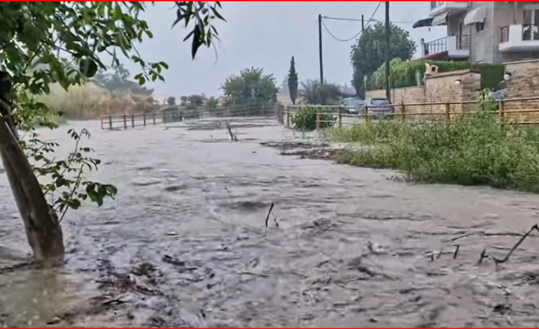 MOTI I KEQ DHE ME RESHJE GODET SELANIKUN/ Shtëpi dhe rrugë nën ujë