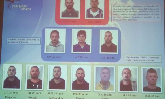 GODITET BANDA E TRAFIKUT TË DROGËS NË ITALI/ Në krye dy vëllezër shqiptarë, sekuestrohen 10 kilogramë kokainë