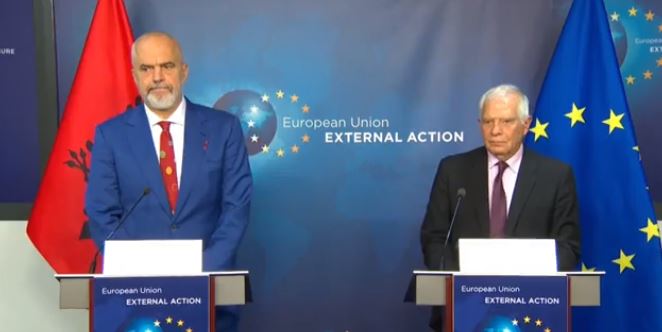 TENSIONET NË VERI/ Borrell-Ramës: Faleminderit për angazhimin tuaj për gjetjen e një zgjidhjeje