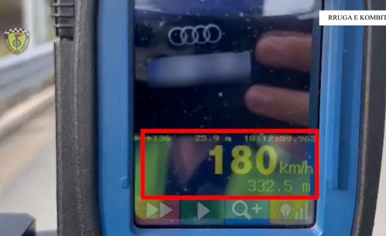 KUJDES! Mos kaloni shpejtësinë e lejuar në Rrugën e Kombit, policia paralajmëron gjoba