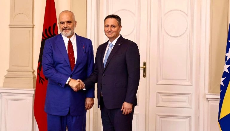 FOTOLAJM/ Rama takohet me presidentin e Bosnje-Hercegovinës