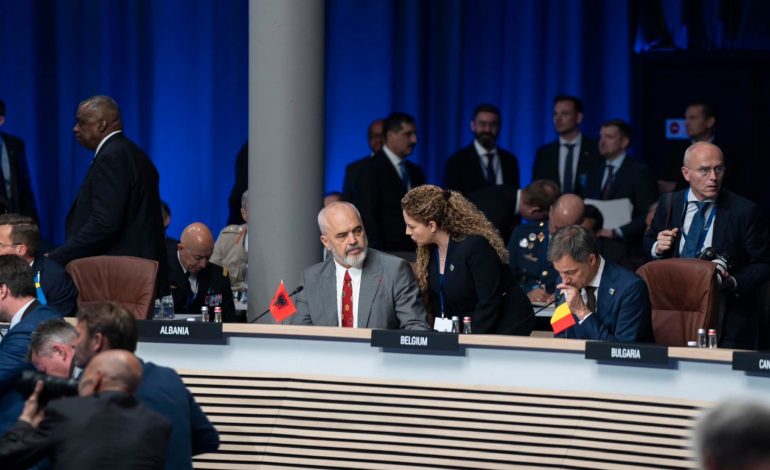 SAMITI I NATO-S/ Olta Xhaçka: Shqipëria e angazhuar për të rritur mbështetjen për Ukrainën